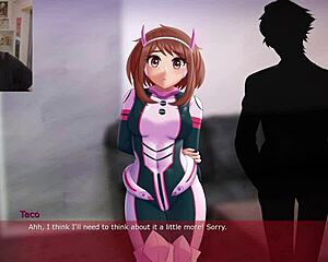 In this animated video you will see the ultimate handjob with pussy riding