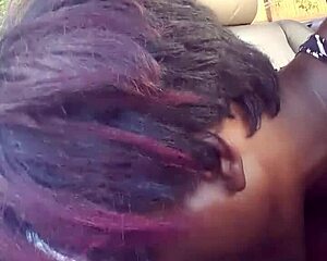 deepthroat fun with ebony babe 😏