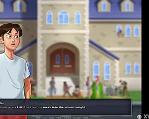 Summertime Saga 57: Playing With Her Pussy Under The Blanket