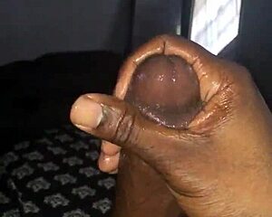 oh man, i can’t get enough of this big black cock handjob action, it’s driving me wild every single time i grip it tight for an epic cumshot!