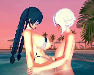 Futa Cum Hungry 3D Hentai Glasses Gets a Blowjob and Tastes Facials