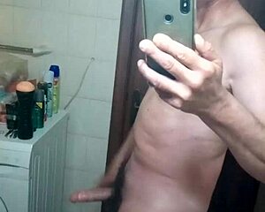 I'm wankin my stiff rod so hard, cumshot comin