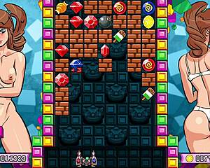 Double shot gals in classic arcade style hentai on nintendo switch