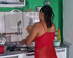 Brand new hairstyle for asian latina teens in lingerie