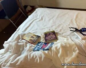 Hot Skinny Brunette Teases Cock with Spit!