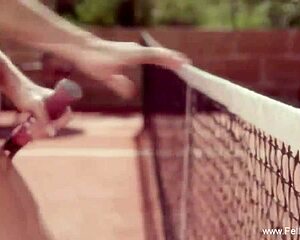 Sexy Blowjob And Handjob With Brunette And Blonde