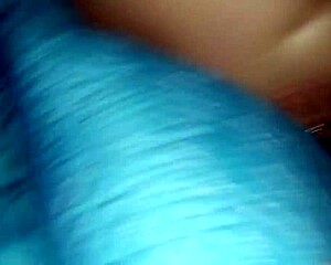 An amateur wife uses a dildo in a homemade video.