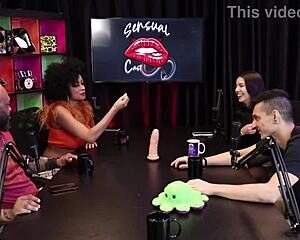 Gostosa kisses black man, wife joins - Dieni Gaúcha and Pedro Albuquerque