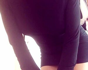 Hairy armpits and huge tits pleasure online amateur babe in POV tease