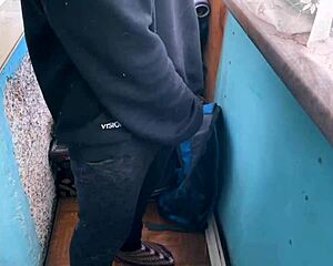 hey, public blowjob on the balcony 😏