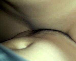 Rough creampie session where friend fucks girlfriend hard, filling her with cum in intense detail.