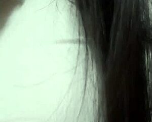 pretty girl shows boobs and gets blowjob