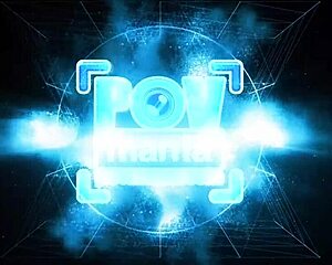 austin lynn drains miles long's huge cock in the bedroom pov.