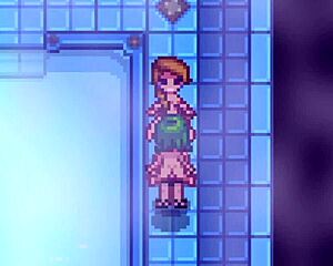 In Xtardew Valley, Jodi and Caroline enjoy the spa in Spanish.