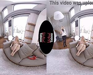 Blonde Mamma Mia Gets Big Tits Orgasm In POV!