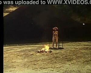 Vintage blonde orgy with anal, blowjob, and cumshot.