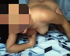 She Loves Getting FUCKED Doggy Style On Her Husband's Bed