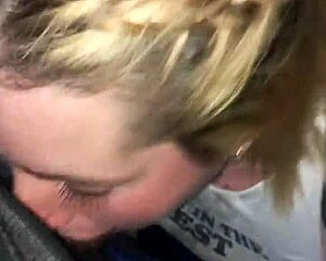 Loving cock deepthroat and swallowing cum