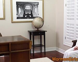 mormon teen starts with masturbation then fucks