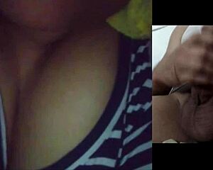 Boss's Wife Wanted Classes On Video Call But Her Slutty Side Came Out And We Masturbated Together