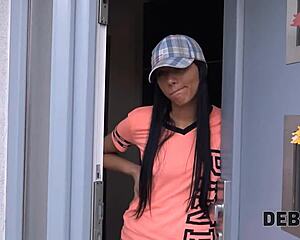 Guy Trades Debt for Quick Shaved POV Sex with Czech Teen in High-Definition Reality