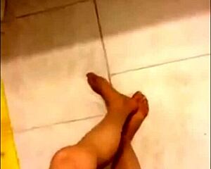 teasing black pantyhose on sexy legs reveal hidden desires