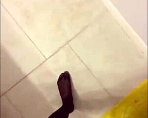 teasing black pantyhose on sexy legs reveal hidden desires