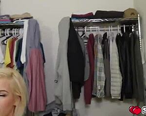 bella rose pulls up stepbros big cock