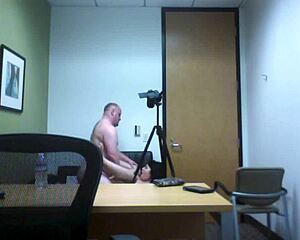 trinity's big tits in casting spycam