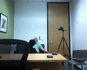 trinity's big tits in casting spycam