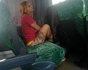A public bus related oral play and toy usage performed by Dana
