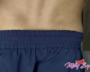 young brazilian babe fucks boss while he watches her sweep, tattooed and hardcore ft rochastudiosofc