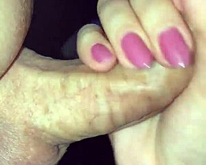 wife enjoying some treats in a greedy way