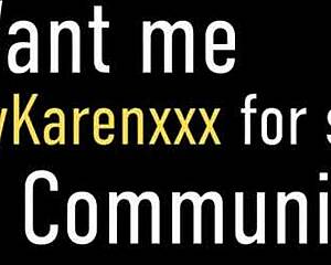 Karen Fisher Talks Dirty While Playing Her Boobs To Make You Cum