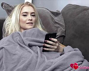 Stepsister's solo session: With Anal Gape, Gagging and Face Sitting – Anastasia Knight’s intense fingering and jerking