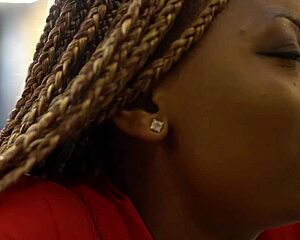 Naughty Client Licks Ebony Pussy