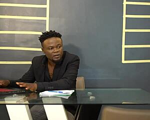 Naughty Client Licks Ebony Pussy