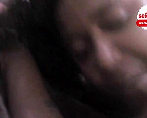 Morena Nana Diaba fucks old man bareback while husband watches. Brazilian cuckold scene unfolds.