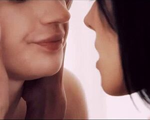 Blonde Brunette Milfs in Lesbian Sex