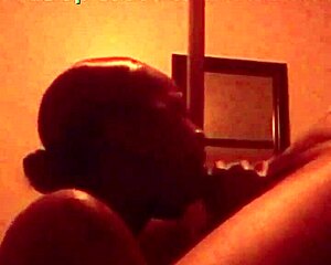 Lit, sloppy blowjob on a black cock, girl friend