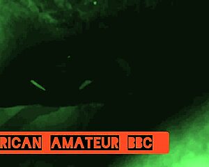 African Mature Babe Takes Monster Cock in Missionary Pussy