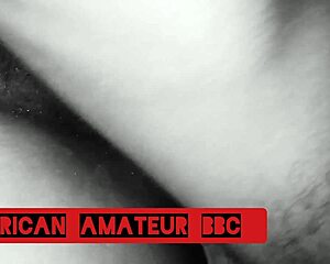 African Mature Babe Takes Monster Cock in Missionary Pussy