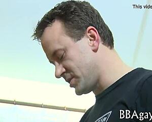 rough homosexual encounter unfolds in a gritty setting