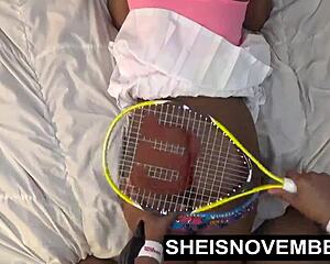 My horny boyfriend got me flashing tits in public! 😜