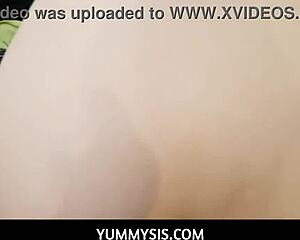 yummysis danni rivers bends ass for stepbro deepthroat