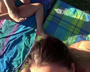 Erotic holidays, outside two person love making with swingers and lesbians