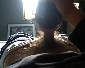 AJ's quick cam session cut before the cumshot