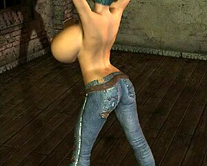 3d cg babe with insanely large boobs