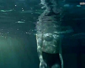 Lozhkova’s outdoor swim in sheer bikini bottoms