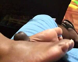 Wife Gives Sensual Footjob